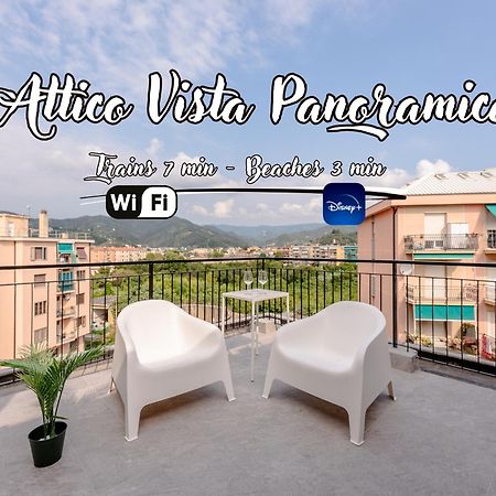 Penthouse Panoramic View - Sea 3Min - Ac - Wifi Lejlighed Albisola Superiore Eksteriør billede
